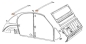 Preview: Verstärkungsblech / Knotenblech rechts von mittlerer Querstrebe und Dachholm, 2CV